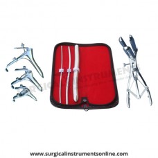 Hegar uterine dilator 3 pieces set,3-4, 5-6, 15-16, mathieu speculum, grave 3pcs